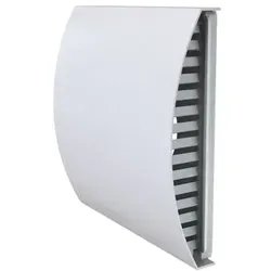 VENTS Außenwand Lüftungshaube 100 mm - Lüftungsgitter für zentrale Klimaanlagen, quadratische Entlüftungskappe in Weiß, ideal für effektive Luftzirkulation und Schutz vor Witterungseinflüssen.