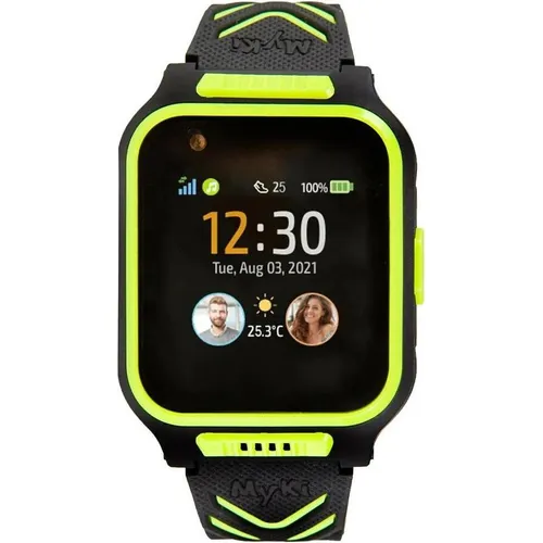 Shelly Smartwatch 4 Schwarz/Grün (41 mm, 4G) (MyKi 4 Black/Green)