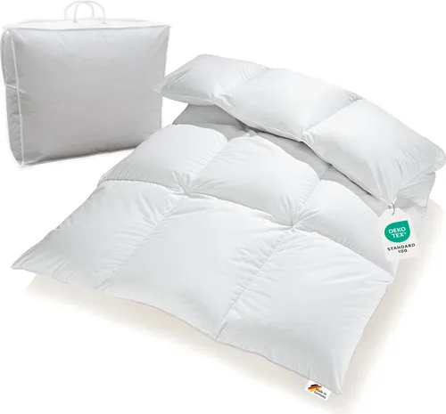 Extra warme 100% Winter Daunendecke 135x200 von Bettenhaus-Breuer