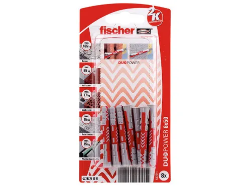 Fischer DUOPOWER 6x50, 537611, VPE 8 Stück
