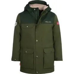 Trollkids Kid's Gudvangen Jacket - Wetterfester Parka in Oliv/Grün - Funktionsjacke für Kinder, ideal für Freizeitaktivitäten - isolierend und wasserdicht, mit Kapuze; Größe 176; perfekt für den Alltag!