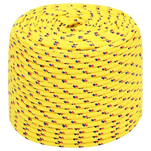 vidaXL Bootsseil Gelb 8 mm 500 m aus Polypropylen