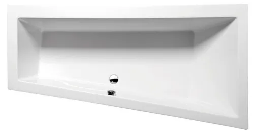 Raumspar Badewanne ANDRA 170x90cm, links, weiss - Komfortabel und platzsparend - Sanitäranlagen & Zubehör: Hochwertige Acryl-Badewanne mit stabilem Unterbau, höhenverstellbaren Füßen und großem Fassungsvermögen von 258 Litern für optimalen Komfort in kleinen Badezimmern.