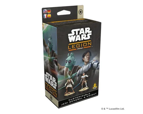 AMGD1235 - Star Wars Legion - Anpassbarer Jedi-General - Brettspiel für 2 Spieler ab 14 Jahren, bietet über 20 optionale Teile für individuelle Anpassungen der Jedi-Charaktere und fördert strategisches Gameplay in der Galaktischen Republik.