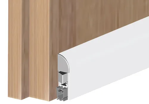 Athmer WIND-EX Türdichtung 985mm - Einseitig, Weiß mit Zubehör - Türdichtungen aus Aluminium, kürzbar um 125mm, ideal für optimale Schall- und Wärmedämmung.