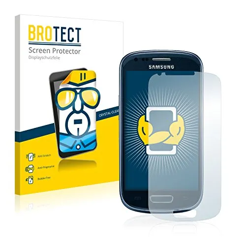 BROTECT (2 Stück Schutzfolie für Samsung Galaxy S3 Mini I8190 Displayschutz Folie Made in Germany, Ultra-Klar