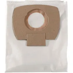 Metabo Staubsaugerbeutel Vlies-Filterbeutel 25/30L - Filterbeutel für Nass-Trockensauger ASA 25 L und 30 L, reißfest und ideal für Holzarbeiten. Bessere Entfaltung gegenüber Papierbeuteln, 5 Stück im Set, Made in Germany.