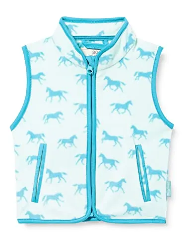 Playshoes Fleece Weste Unisex Kinder Outdoor-Oberteil, Pferde, 80 - Funktionsjacken, atmungsaktiv mit Eingrifftaschen und Reißverschluss, sorgt für ein angenehmes Trageklima durch hochwertiges Fleece und ist ideal für Outdoor-Aktivitäten.