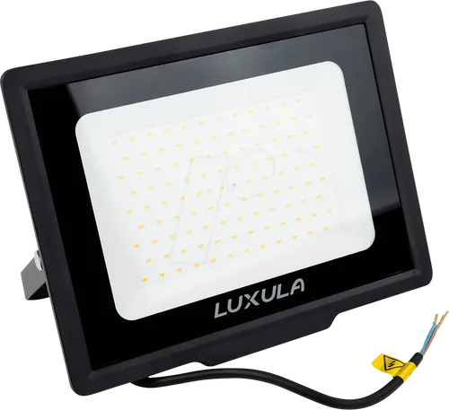 LUXULA LED-Fluter 100W - 10000lm, 4000K, schwarz - Lampen: Hochwertiger LED Fluter mit 10000lm für großflächige Ausleuchtung, energieeffizient und ideal für Innen- und Außenbereiche dank IP65 Schutz.