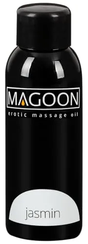 Magoon Jasmin Massage-Öl - sinnliches Qualitäts-Öl für Frauen und Männer, für ein reibungsloses Sex-Vergnügen, verführend, hautfreundlich, 100 ml