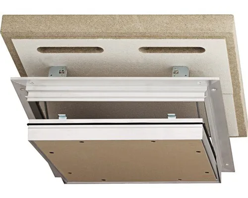 Revisionsklappe Trennwand Alumatic F/EI90 mit Gipskartoneinlage GKF 2 x 12,5 mm