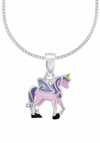 Prinzessin Lillifee Kette mit Anhänger aus 925 Sterling Silber - Ketten für Mädchen mit Einhorn-Anhänger 