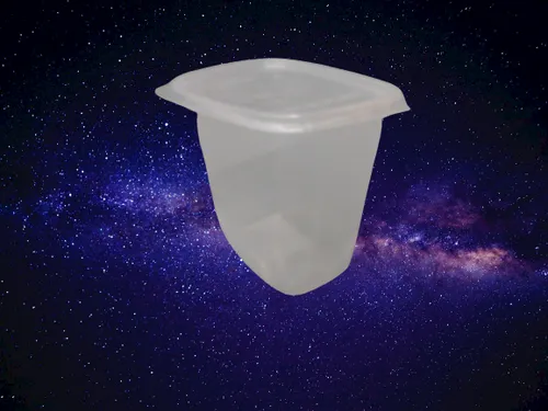 Karton mit 250 Stück 500 ml Verpackungsbecher mit Deckel aus PP - Frischhaltedosen aus langlebigem Polypropylen, ideal für die Aufbewahrung und den Transport von Lebensmitteln.