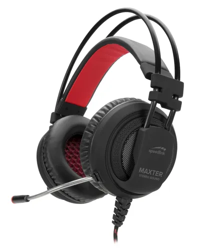 Speedlink MAXTER Stereo Gaming Headset mit Mikrofon für PS4 - Headset mit 3,5mm Anschluss, extra Bass und Geräuschunterdrückung für intensives Gaming-Erlebnis. Ideal für PS4 und komfortables Tragen dank Kopfbügel-Design.
