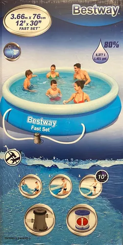 Bestway Fast Set Pool 366x76cm mit Pumpe