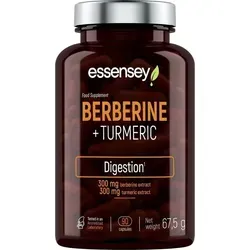 ESSENSEY - Berberine+Turmerci I Berberin & Curcuma I 90 Kapseln I 300 mg Kurkumaextrakt I 300 mg Berberitzenextrakt I Vegetarier & ohne Zustze I 90...