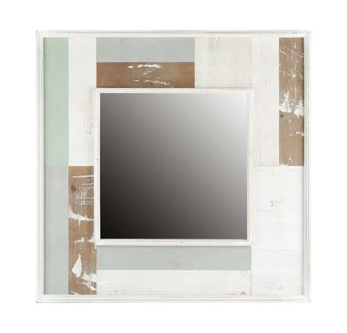 Melko Vintage Wandspiegel 80CM - Dekorativer Wandspiegel im Shabby Chic – Ideal als Badezimmerspiegel oder Flurspiegel, bringt Eleganz und Stil in jeden Raum.