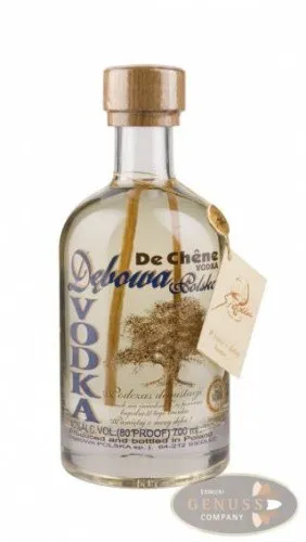 Vodka DEBOWA de Chene 40% Vol. - Likör mit 40% Vol., einzigartig in Eichenfässern gereift für ein unverwechselbares Aroma, ideal für besondere Anlässe und Genussmomente.