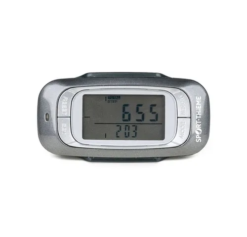 Sport-Thieme Schrittzähler Schrittzähler 3D Active, Misst Schritte, Wegstrecke, Aktivitätszeit und Kalorien