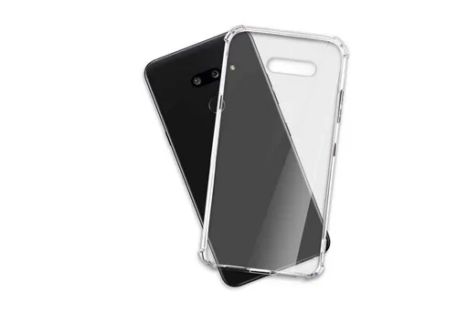 mtb more energy Smartphone-Hülle Clear Armor Case für LG G8X ThinQ, Transparente TPU Schutzhülle Case Backcover mit Anti-Shock Verstärkung