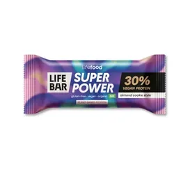 LIFEBAR Super Power Mandel Cookie BIO 40 g – Proteinriegel vegan & bio (0.04kg)