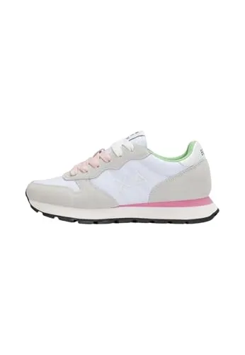 Sun68 Ally Sneaker in Weiß, Größe 41 - Moderne Sneaker mit italienischem Flair, ideal für Freizeit und City. Hochwertige Materialien und flexible Sohle sorgen für hohen Tragekomfort. Perfekt für entspannte Tage und lange Spaziergänge.