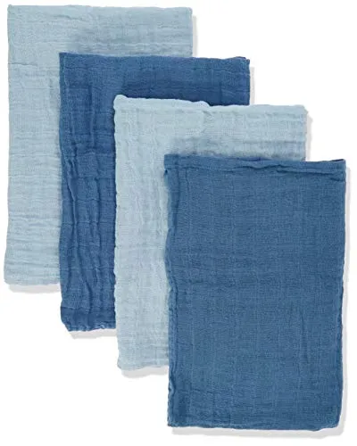 Pippi Unisex Baby 4er Pack Stoffwindeln, Spucktücher, Kuscheltücher oder Windeltücher, Geeignet Badebekleidungsset