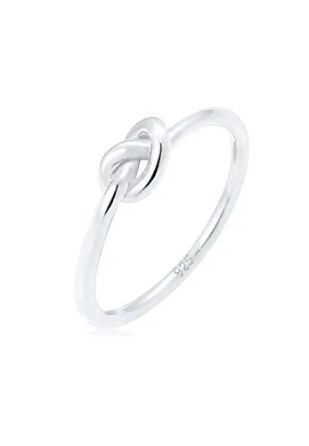Elli Ring Damen Knoten Verknotet aus 925 Sterling Silber von Elli