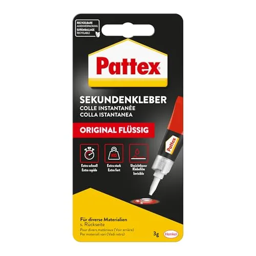 Pattex Sekundenkleber Classic flüssig 3 g Tube