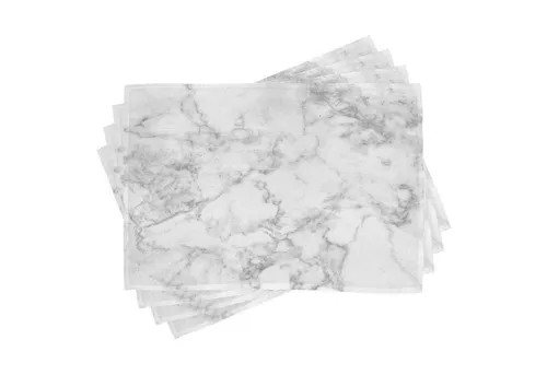 Abakuhaus Platzset Waschbare Stoff Esszimmer Küche Tischdekorations Digitaldruck, (4-teilig, 4-St., Set aus 4x), Marmor Granit Natur Spots