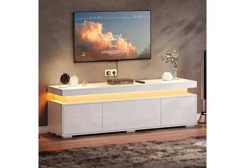 Merax Hochbett 90x200 mit Stauraum und LED-Beleuchtung - Modernes Hochbett mit robustem Metallgestell und Stauraumtreppe für eine kreative Raumgestaltung. Ideal für Kinderzimmer – sicher, praktisch und gemütlich.