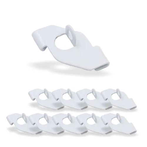 10x Deckenclip mit Öse für Odenwalddecken in weiß von Licht-Zubehoer