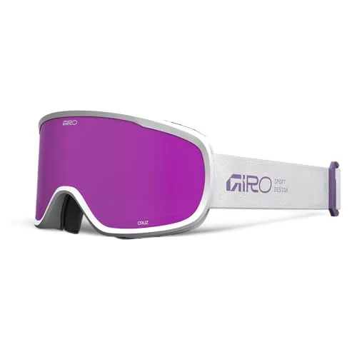 Giro Cruz Skibrille - Snowboardbrille für Herren, Damen, Jugend - Mauve Purple Stacked - Amber Pink