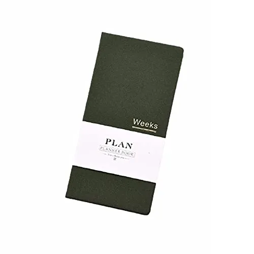 Undatierter Taschen-Wochenplaner, Terminplaner, A6 Notizbuch, Monatlicher Wochenplaner, Agenda, Jahres-, Monats-, Wochenplaner