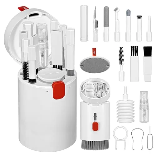 MumdoYAL 20 in 1 Handy Reinigungsset,Tastatur Reinigungsset,Pc Zubehör,Multifunctional Cleaning Kit for Laptop, Keyboard,Mobile,Earphones,Camera