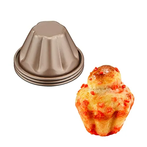 Tefal Creabake J3089304 3 Stück Brioche-Backform Antihaft-Beschichtung, leicht entnehmbar, stapelbar, einfache Aufbewahrung, Backform