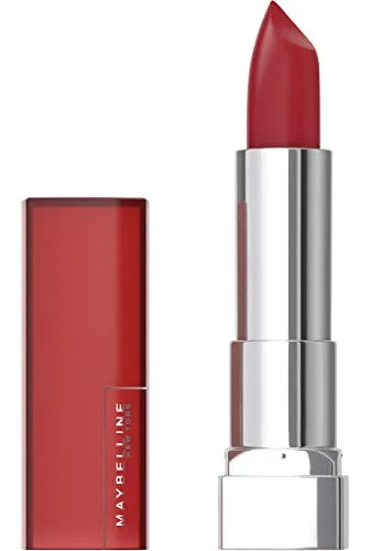Maybelline New York Lippenstift Color Sensational Creamy Mattes 968 Rich Ruby - Hochpigmentierter Lippenstift im Matteffekt mit cremiger Textur, die für ein angenehmes Tragegefühl sorgt und die Lippen optimal betont.