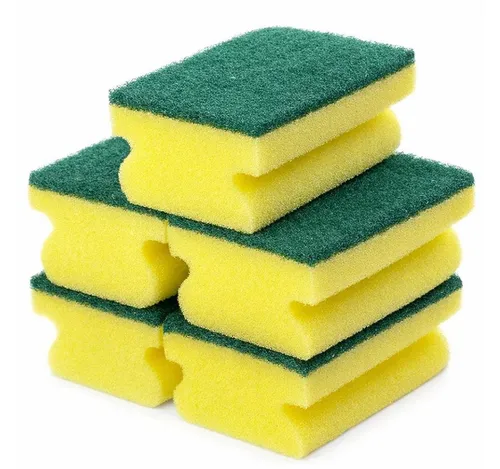 BAYLI Scheuerschwamm 100er Set - Leistungsstarke Reinigung für Küche und Gewerbe - 100er Set Küchenschwämme für effektive Reinigung auf unempfindlichen Oberflächen. Ergonomisches Design und starkes Scheuervlies garantieren eine gründliche Beseitigung von hartnäckigem Schmutz. Ideal für Töpfe, Pfannen und mehr.