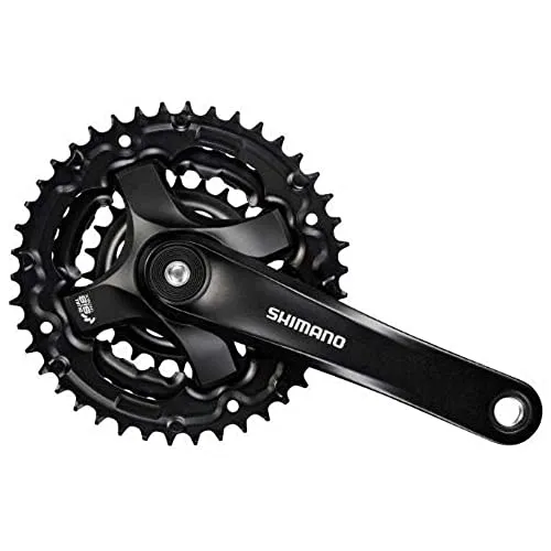 Shimano FC-TY501 Kurbelgarnitur 6/7/8-fach, 170 mm schwarz - Kurbel & -garnituren, robuste 3-fach Abstufung für vielseitige Einsatzmöglichkeiten und optimale Kraftübertragung beim Radfahren.