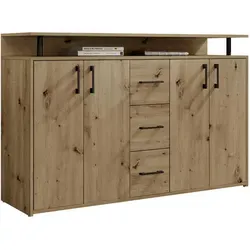 Carryhome Sideboard Eiche Artisan von Hbz