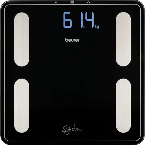 Beurer BF 400 SignatureLine - Digitale Personenwaage bis 200 kg, präzise Messungen und elegantes Design für Ihr Zuhause