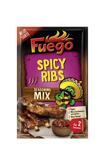 Fuego Spicy Ribs Seasoning Mix Gewürzmischungen 0.030kg 4007552310980