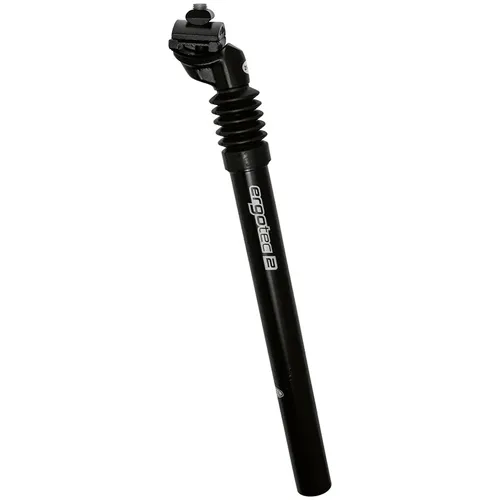Federsattelstütze Ergotec SP-3.0 ø30.9 mm / 350 mm 40/95 - Schwarz - Sattelstütze für optimalen Fahrkomfort, mit Federung für sanftes Fahren und ideal für Mountainbikes und Trekkingräder.