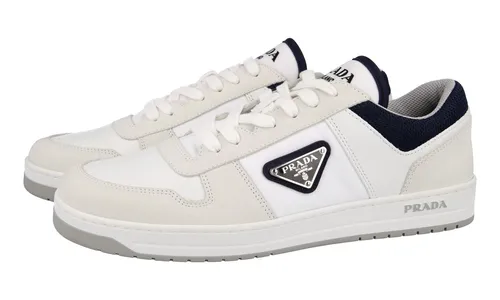 PRADA Leder Dreieck Logo Downtown Sneaker von Prada