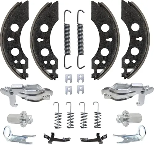 meinAnhängerersatzteil Komplettset Bremsbacken Bremsbeläge für ALKO/AL-KO Bremse 2050/2051 200x50mm