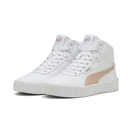 PUMA CARINA 3.0 MID Sneaker - Sportlich und stylish in Weiß - Sneaker in Größe 42,5, knöchelhoch mit sportlichem Stil. Ideal für trendbewusste Menschen, die Komfort und Design vereinen möchten.