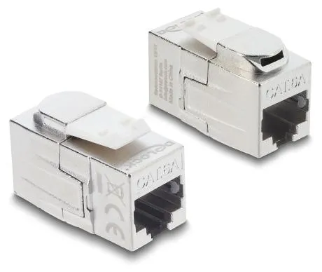 DELOCK Keystone Modul Kupplung RJ45 Buchse zu RJ45 Buchse