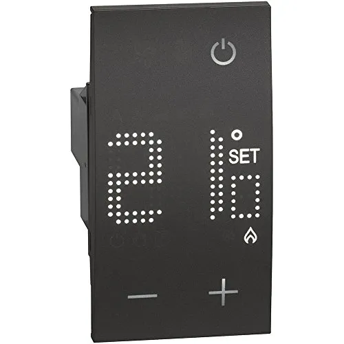 Bticino Living Da Incasso Thermostat 230V Schwarz KG4441