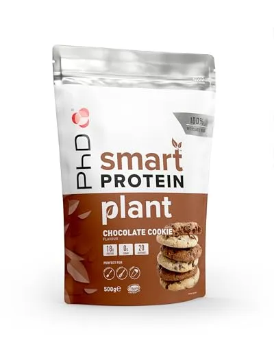 Produktbild PhD Nutrition Smart Protein Plant Pulver, Protein Pulver vegan 500g Schokokeks