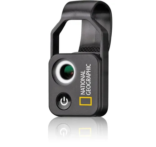 National Geographic 9118500 - Handy-Mikroskop 200x mit CPL-Filter - Mikroskop für Handy mit 200-facher Vergrößerung, ideal für detailreiche Aufnahmen von Naturobjekten. Integrierte LED-Beleuchtung und CPL-Filter für optimale Bilder. Kompakt und einfach zu bedienen!